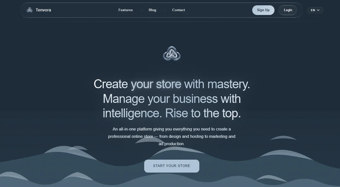 منصة Tenvora Store لإدارة المتاجر الإلكترونية